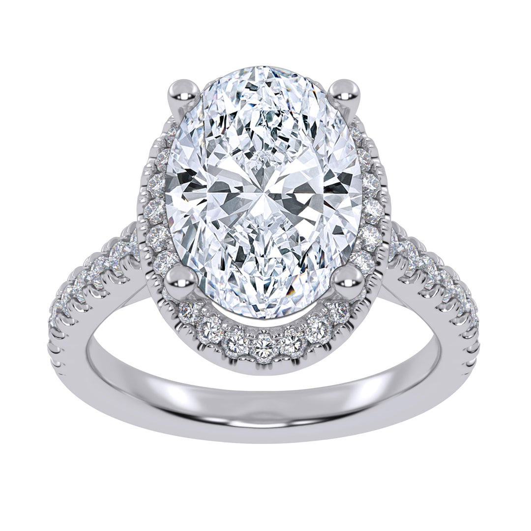 10K 4.55CT Certified Lab Grown Diamond Engagement Ring