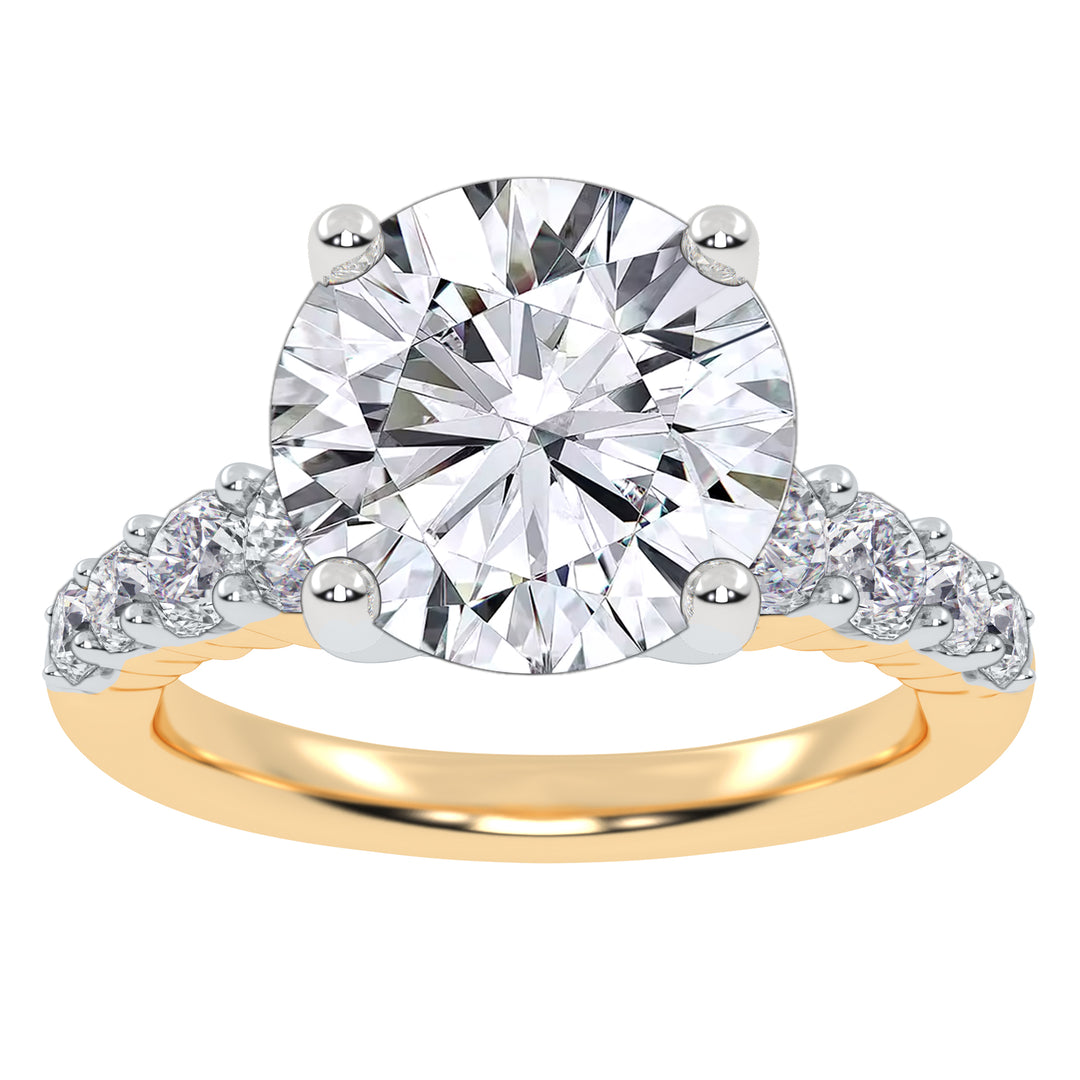 10K 3.75CT Lab Grown Diamond Engagement Ring