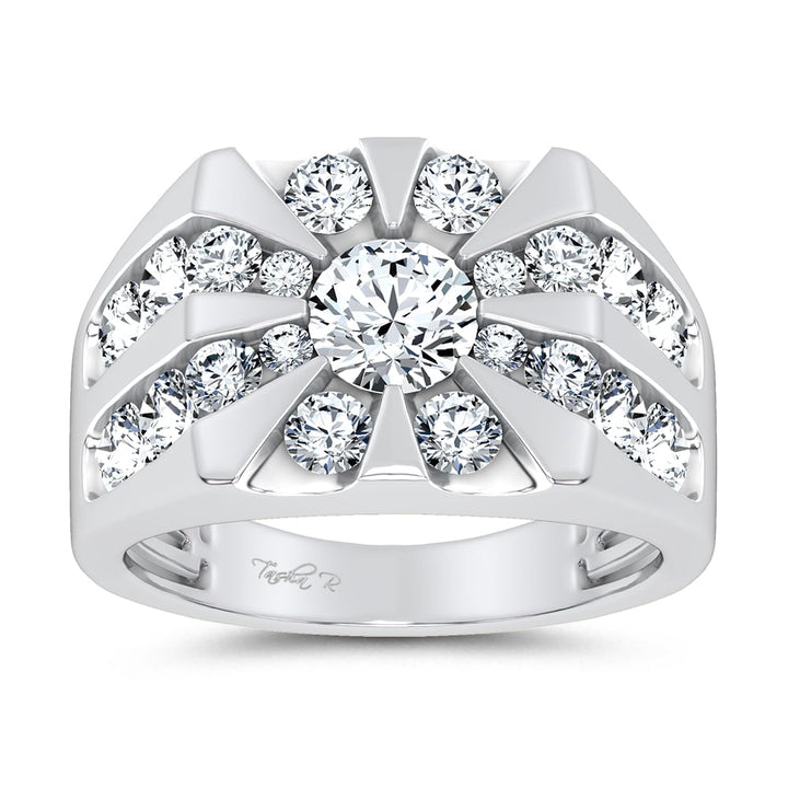 14k 3.00CT Certified Lab Grown Mens Ring