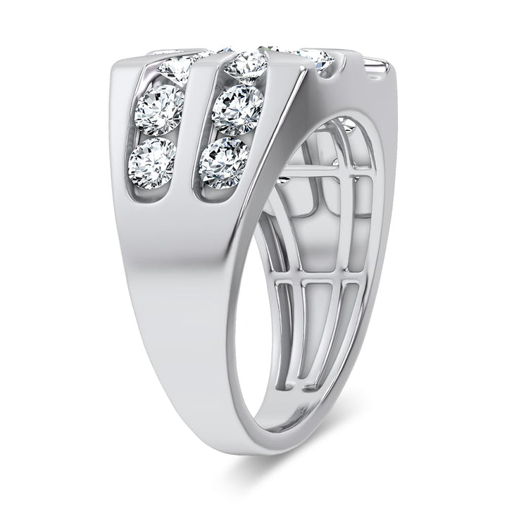 14k 3.00CT Certified Lab Grown Mens Ring
