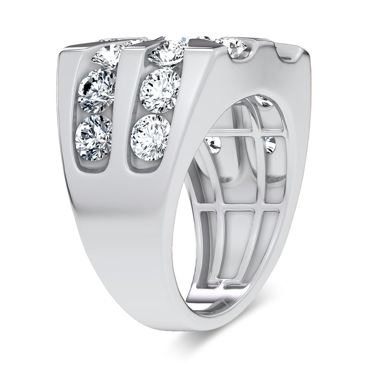 14k 5.00CT Certified Lab Grown Mens Ring