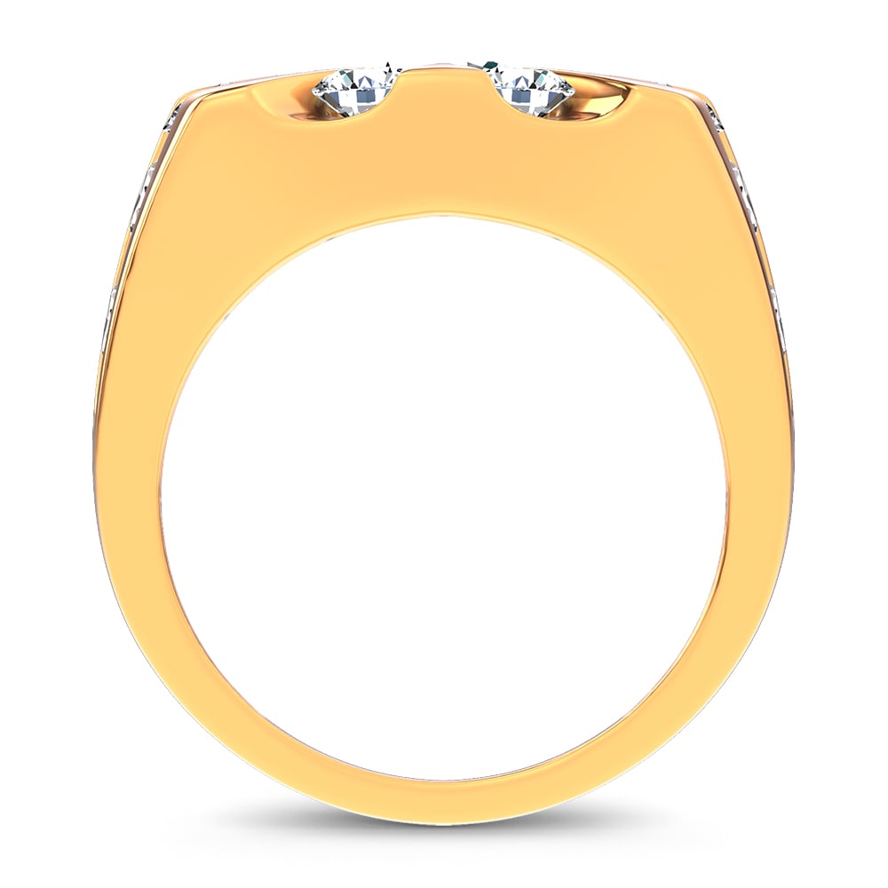 14k 5.00CT Certified Lab Grown Mens Ring