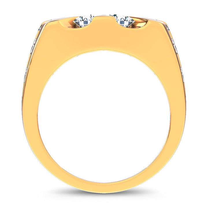 14k 5.00CT Certified Lab Grown Mens Ring