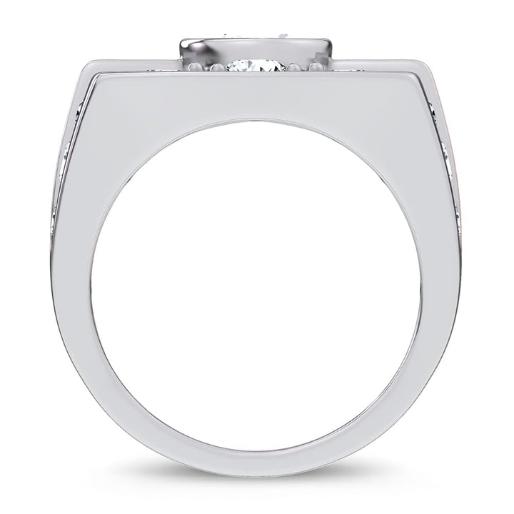 14k 4.75CT Certified Lab Grown Mens Ring
