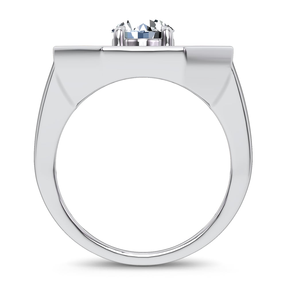 14k 3.00CT Certified Lab Grown Mens Ring