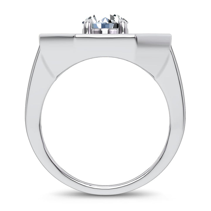 14k 3.00CT Certified Lab Grown Mens Ring
