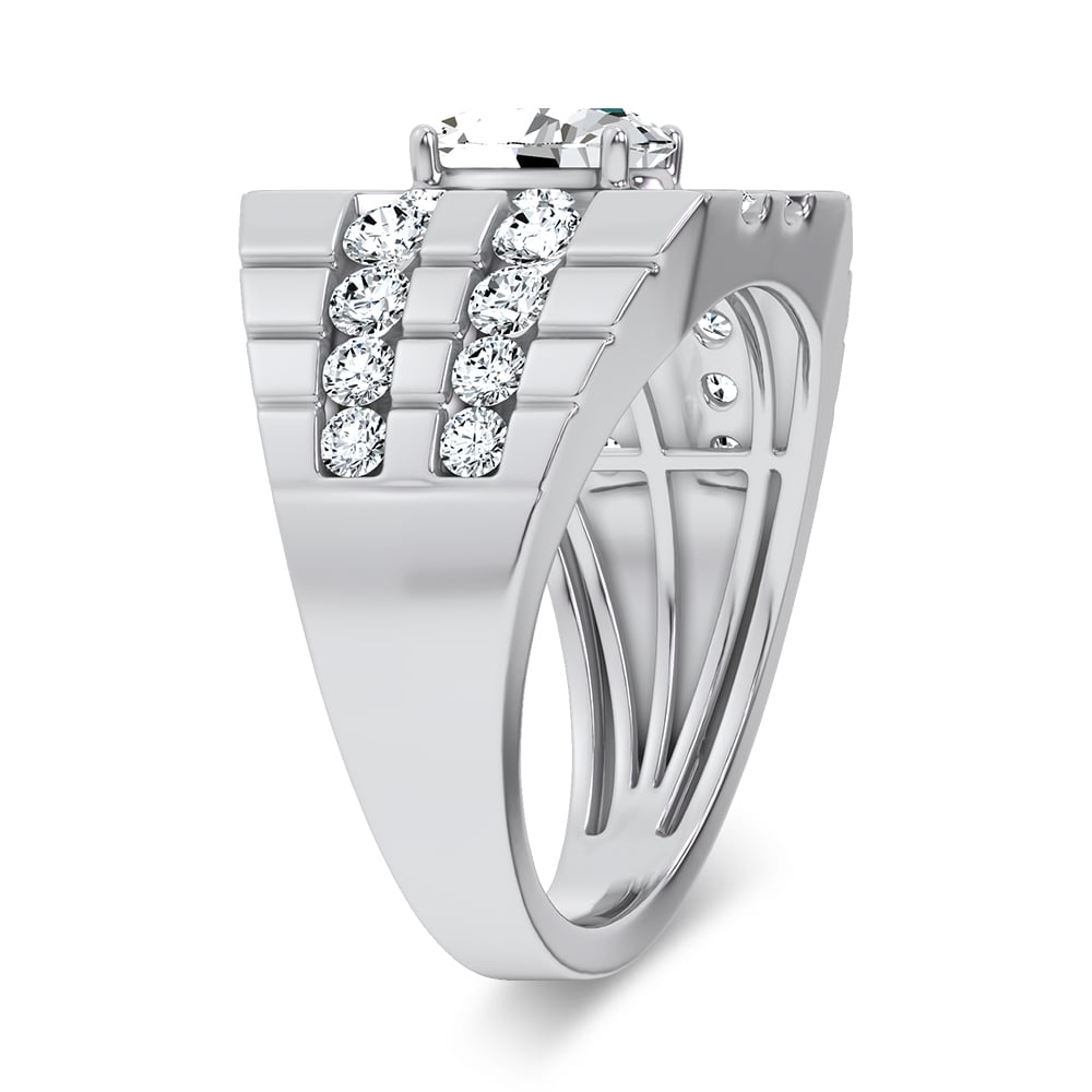 14K 2.25CT Certified Lab Grown Mens Ring
