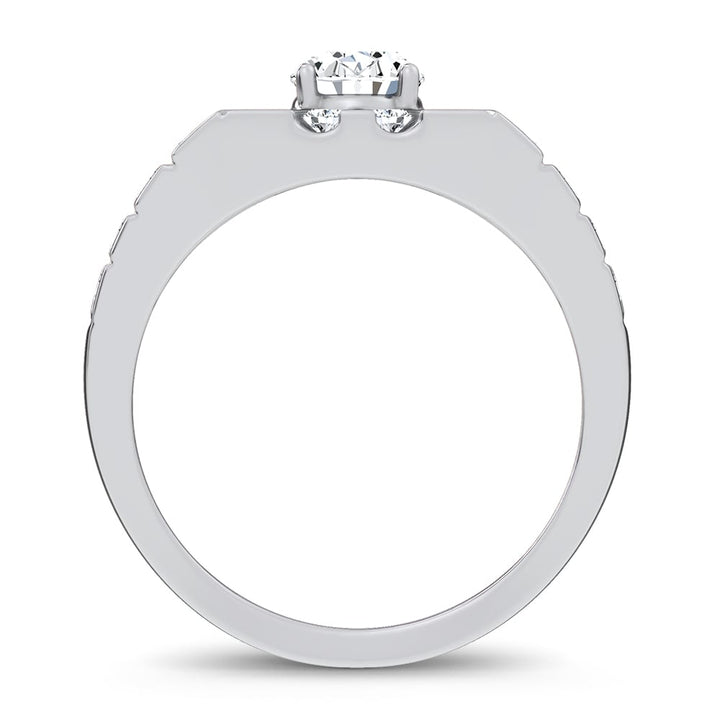 14K 2.25CT Certified Lab Grown Mens Ring