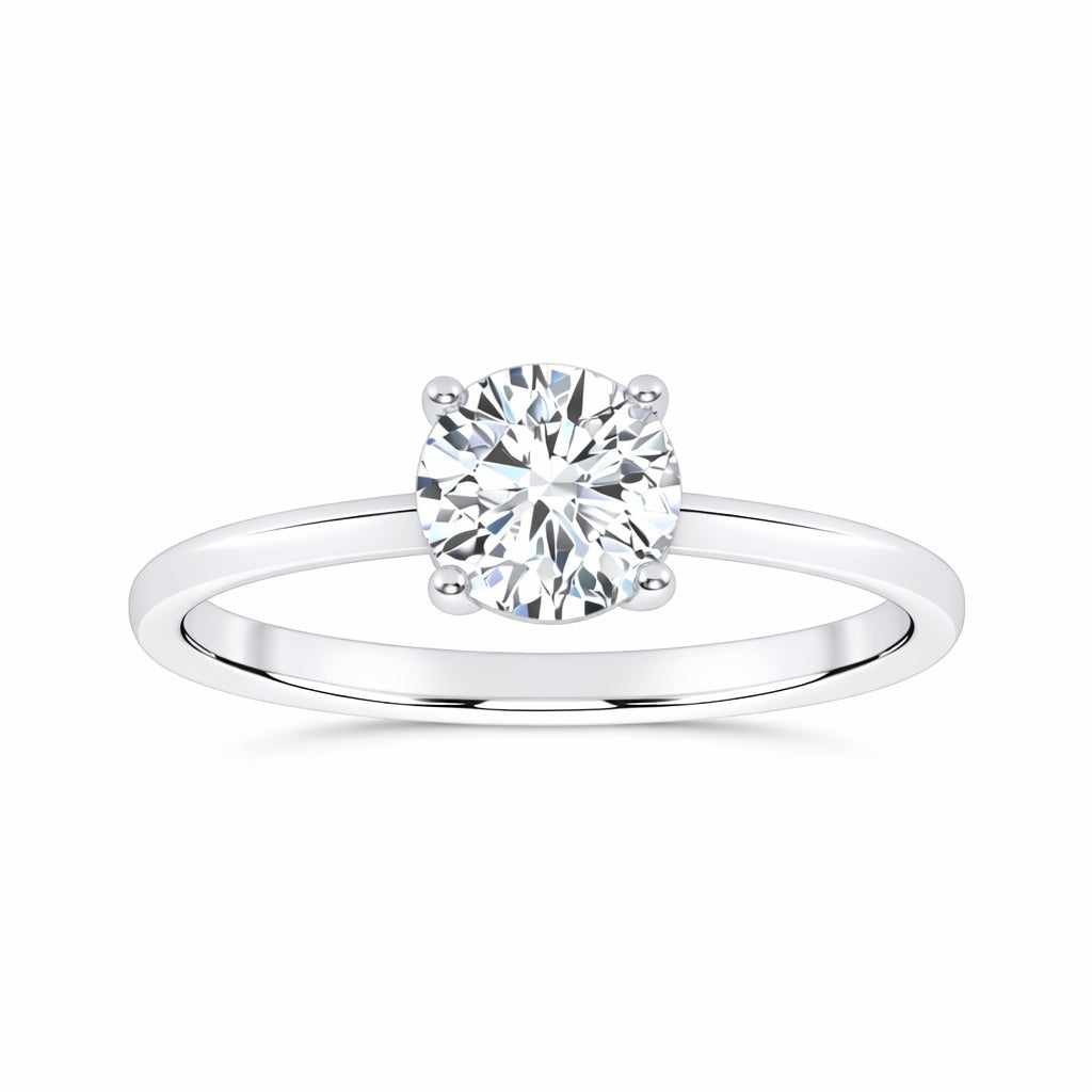 10K 1.00CT  Certified Lab Grown Solitaire Ring