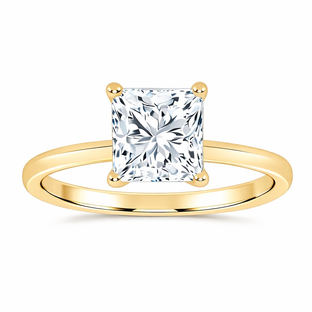 10K 1.00CT  Certified Lab Grown Solitaire Ring