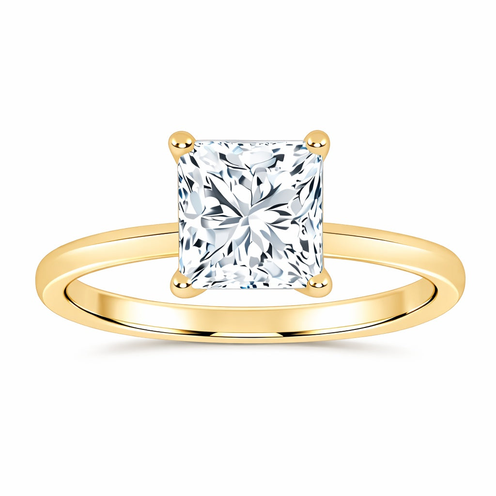 10K 1.00CT  Certified Lab Grown Solitaire Ring