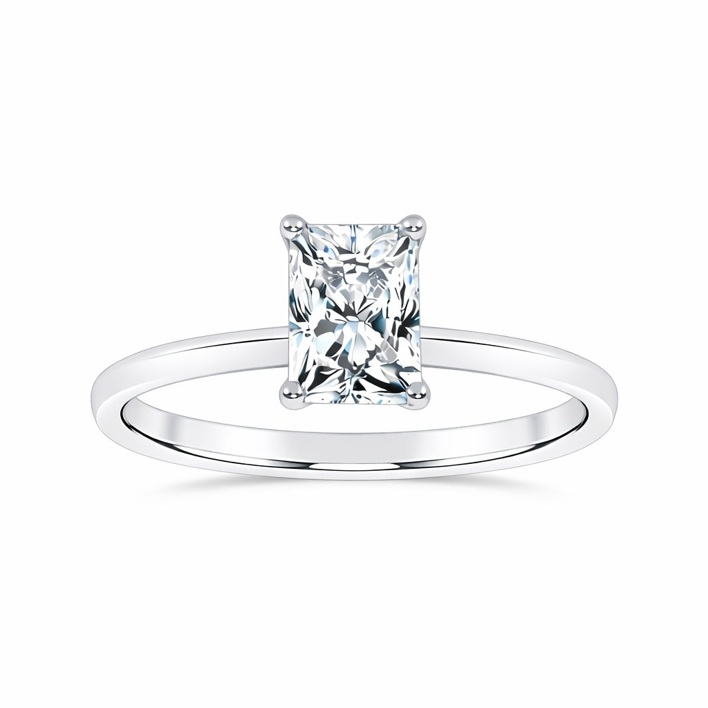 10K 1.00CT  Certified Lab Grown Solitaire Ring