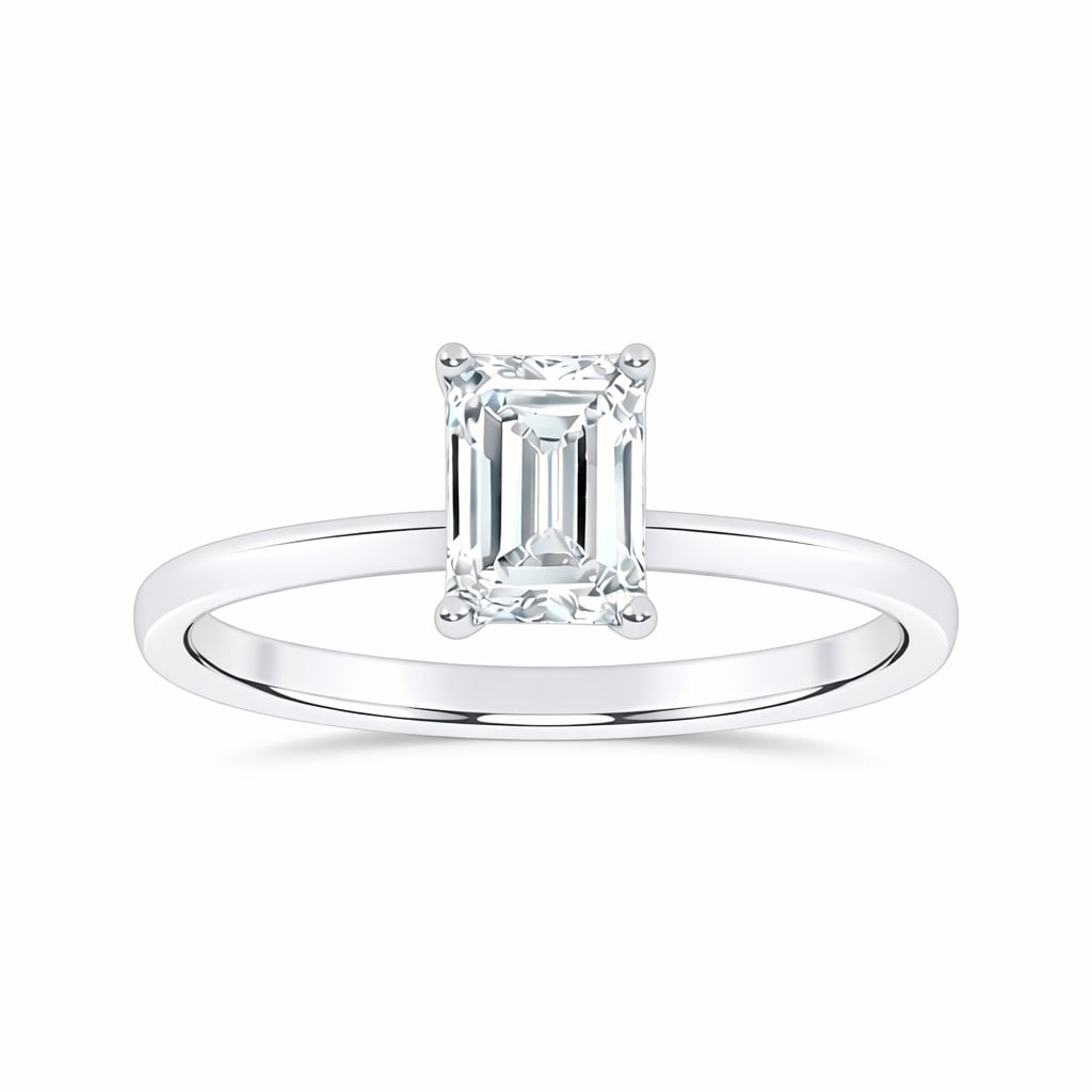 10K 1.00CT  Certified Lab Grown Solitaire Ring
