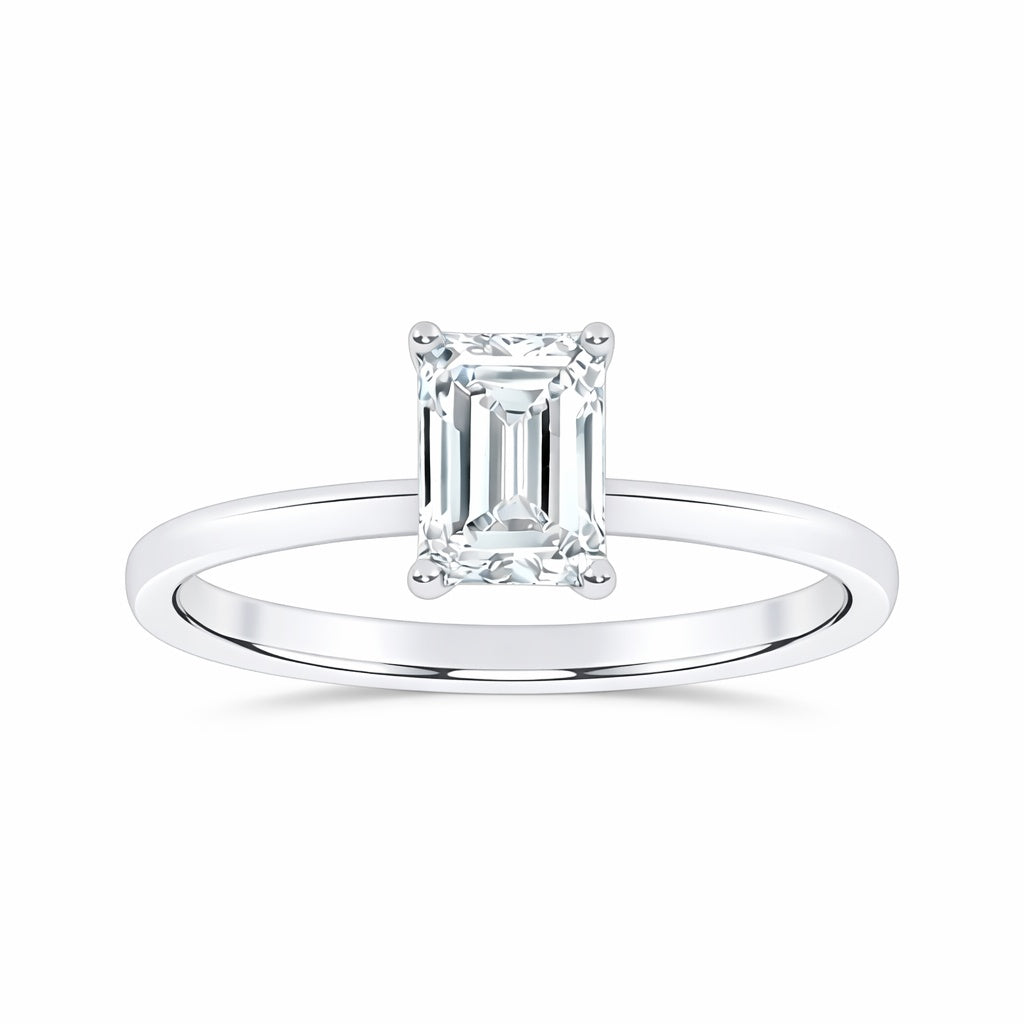 10K 1.00CT  Certified Lab Grown Solitaire Ring