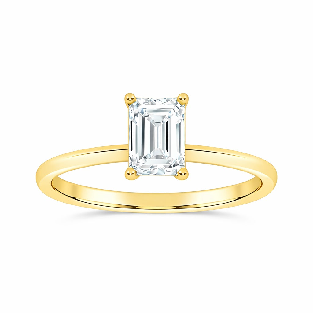 10K 1.00CT  Certified Lab Grown Solitaire Ring