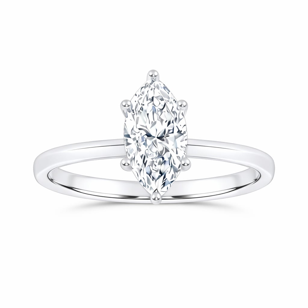 10K 1.00CT  Certified Lab Grown Solitaire Ring
