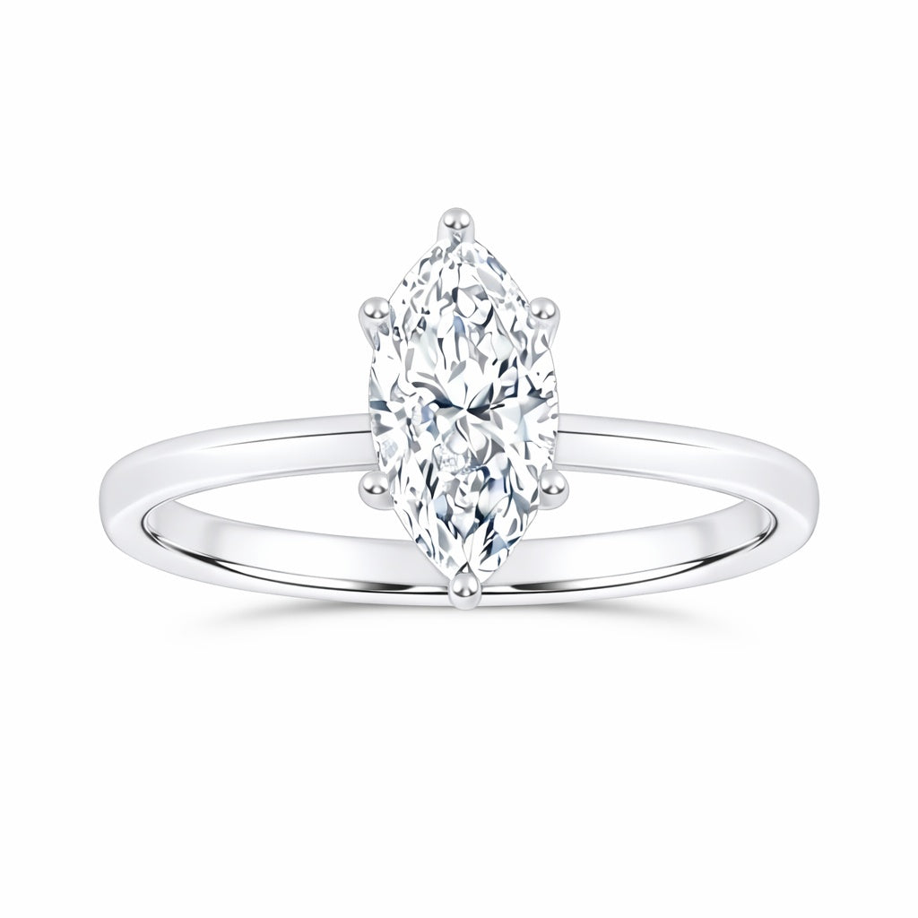 10K 1.00CT  Certified Lab Grown Solitaire Ring
