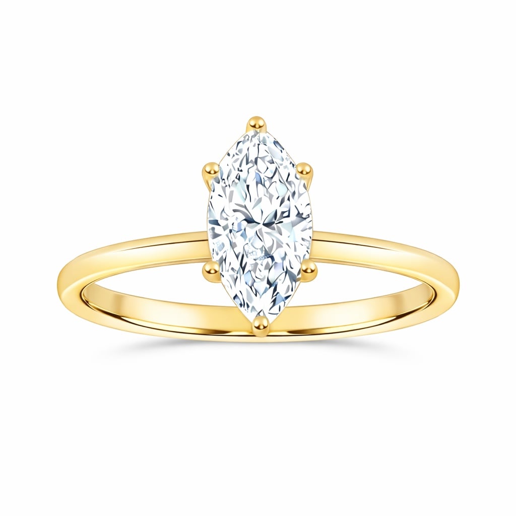 10K 1.00CT  Certified Lab Grown Solitaire Ring