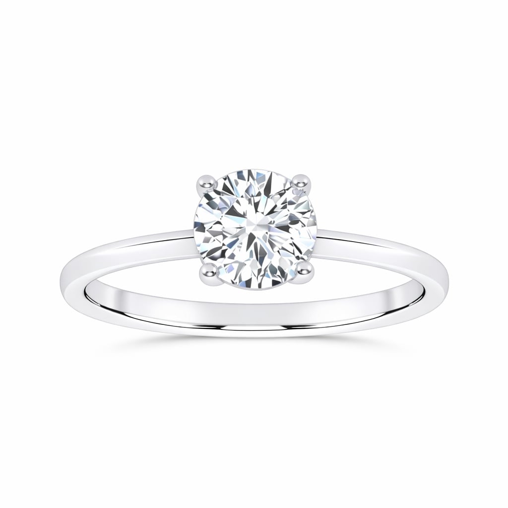 10K 0.50CT  Certified Lab Grown Solitaire Ring