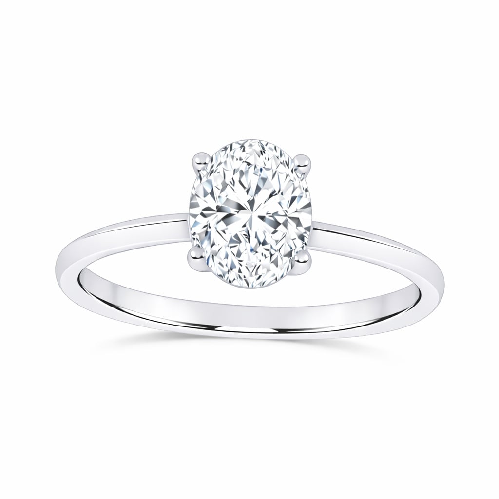10K 0.50CT  Certified Lab Grown Solitaire Ring