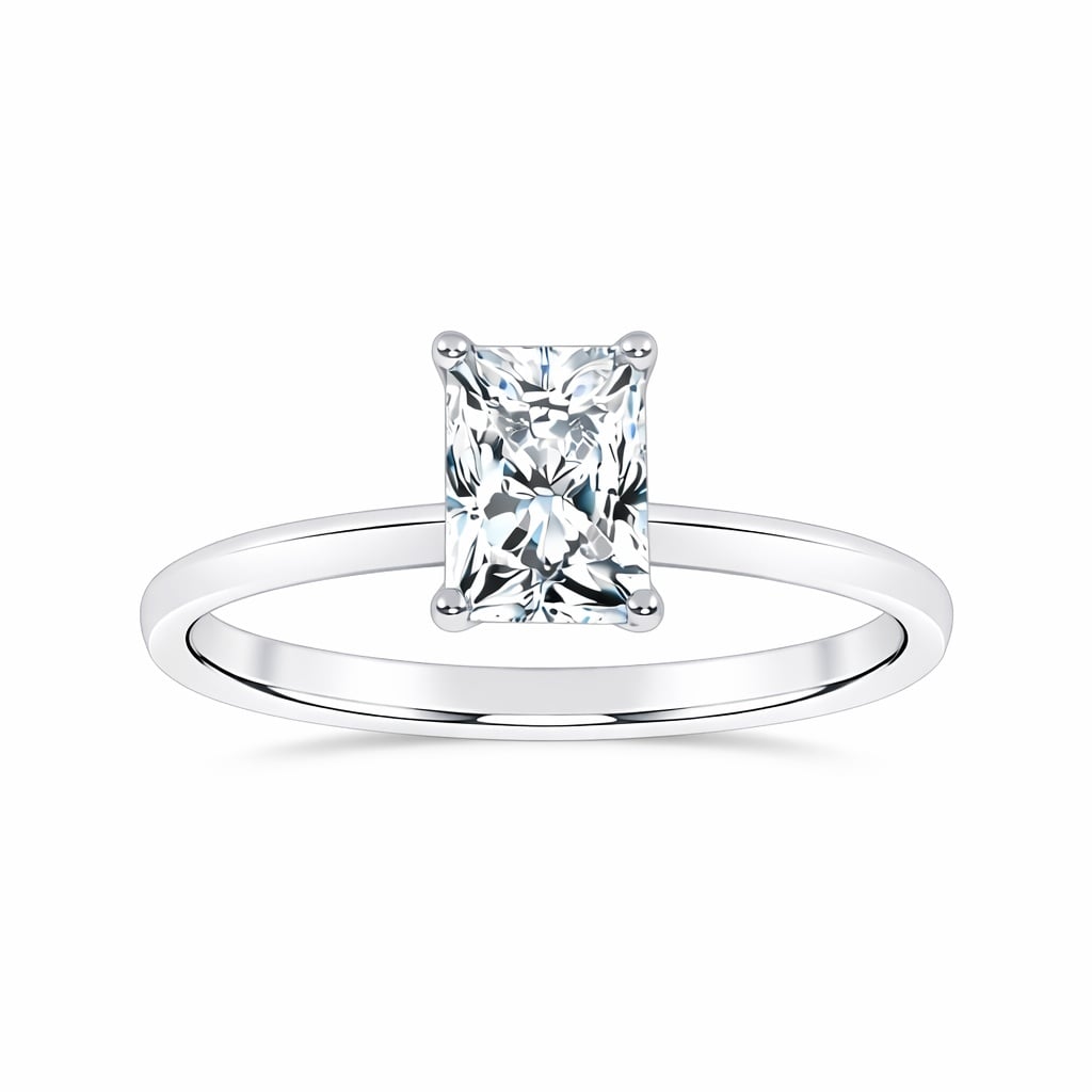 10K 0.50CT  Certified Lab Grown Solitaire Ring