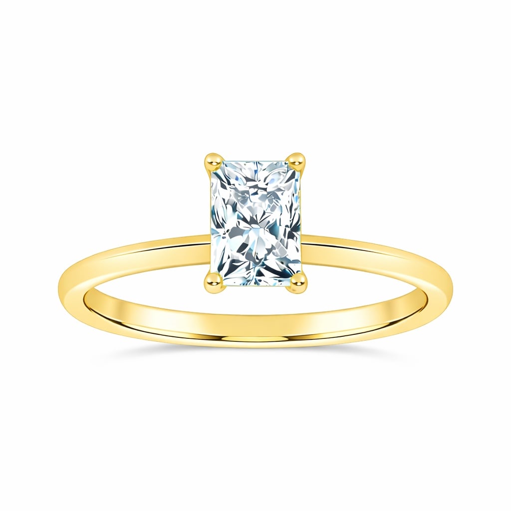 10K 0.50CT  Certified Lab Grown Solitaire Ring