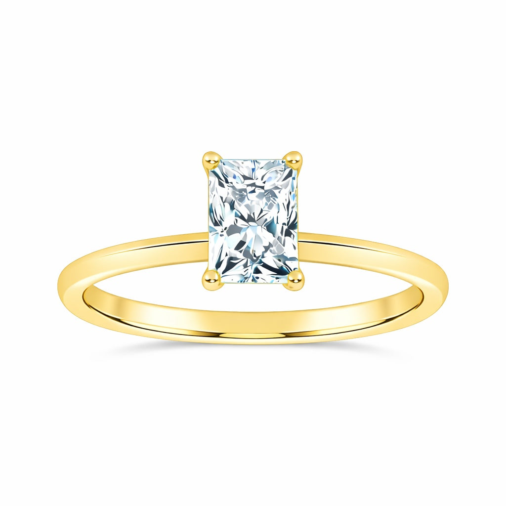 10K 0.50CT  Certified Lab Grown Solitaire Ring