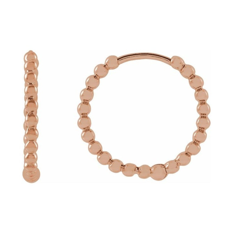 Beaded Hoop Earrings