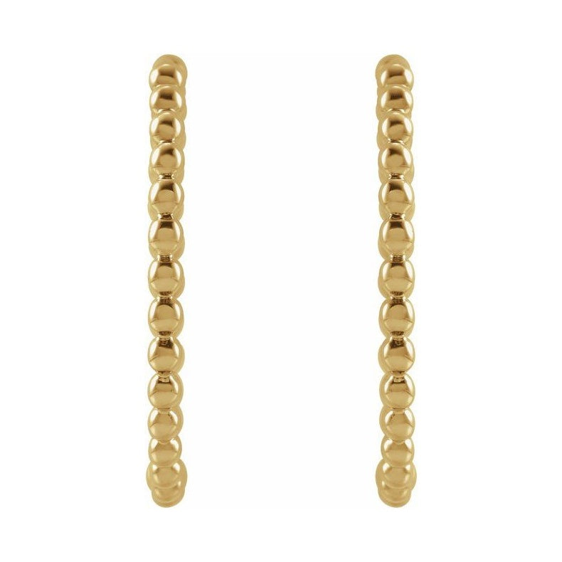 Beaded Hoop Earrings