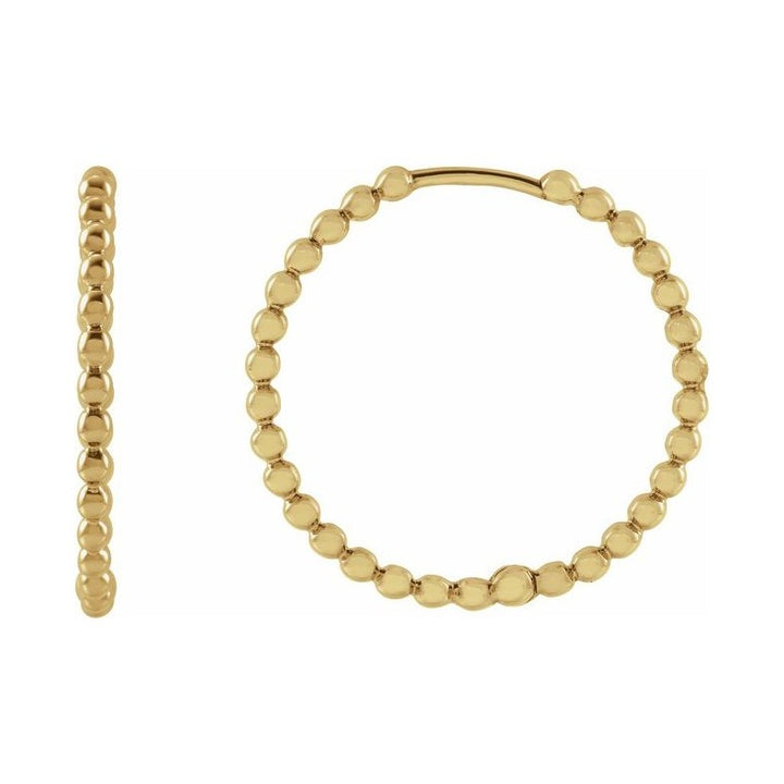 Beaded Hoop Earrings
