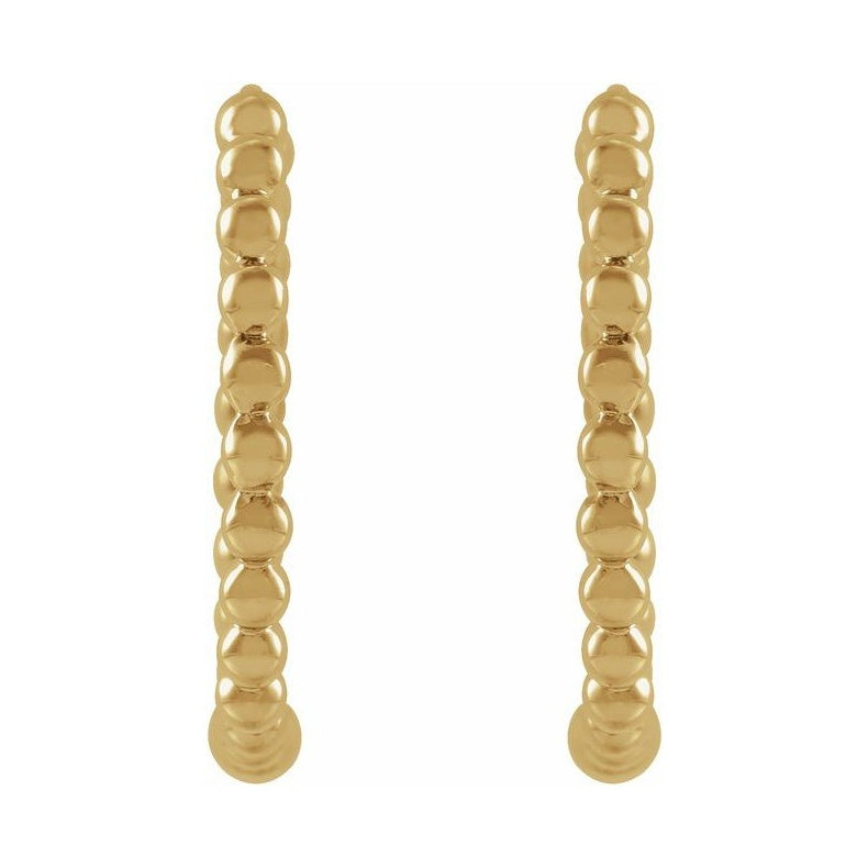 Beaded Hoop Earrings