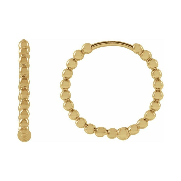 Beaded Hoop Earrings
