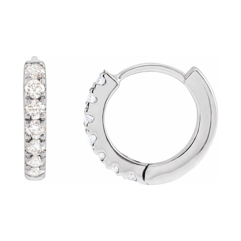 Lab-Grown Diamond Hoop Earrings