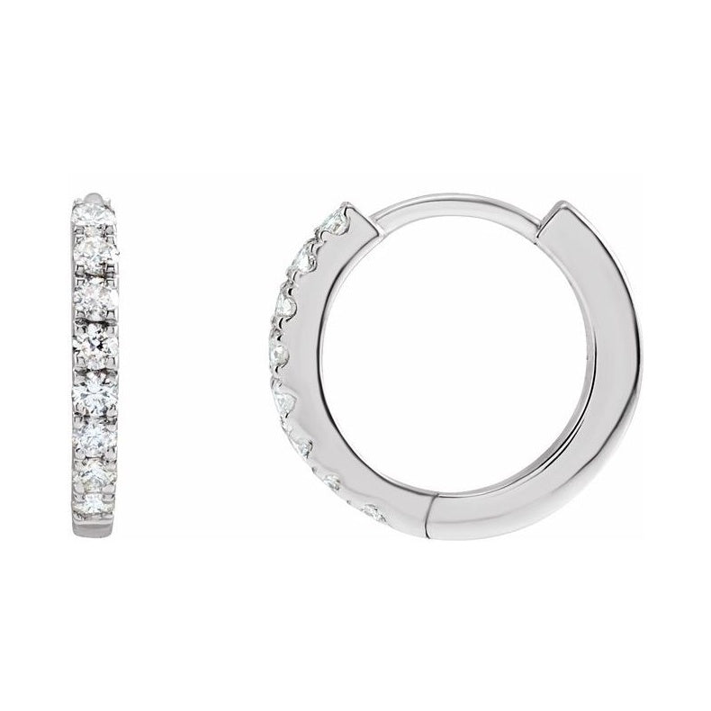 Lab-Grown Diamond Hoop Earrings