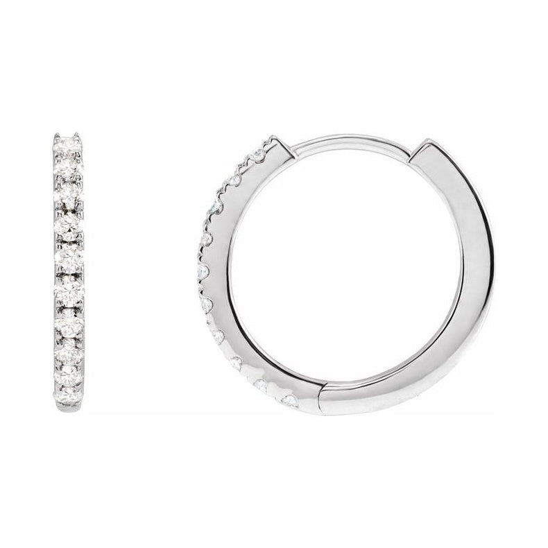 Lab-Grown Diamond Hoop Earrings