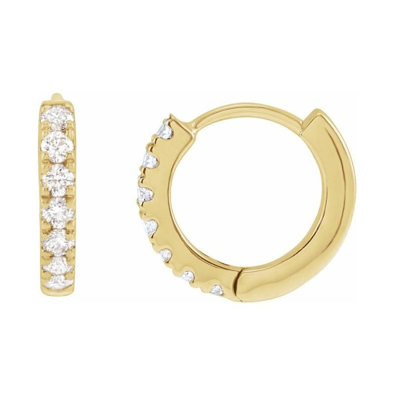 Lab-Grown Diamond Hoop Earrings