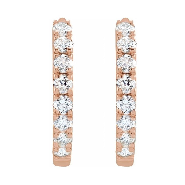 Lab-Grown Diamond Hoop Earrings
