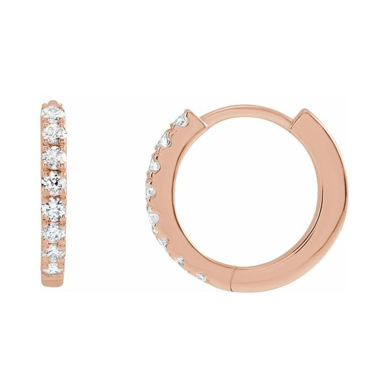 Lab-Grown Diamond Hoop Earrings