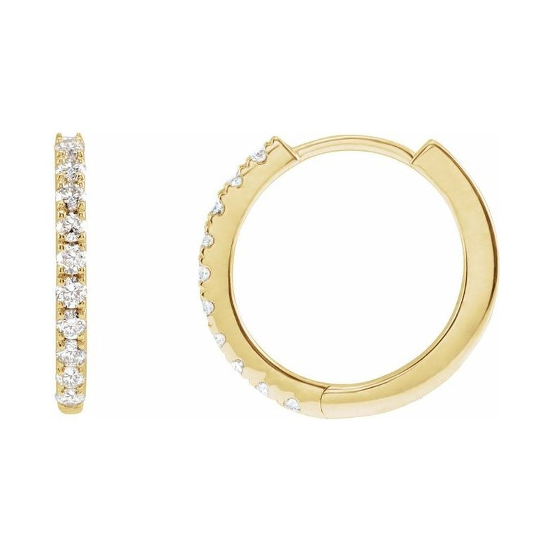 Lab-Grown Diamond Hoop Earrings