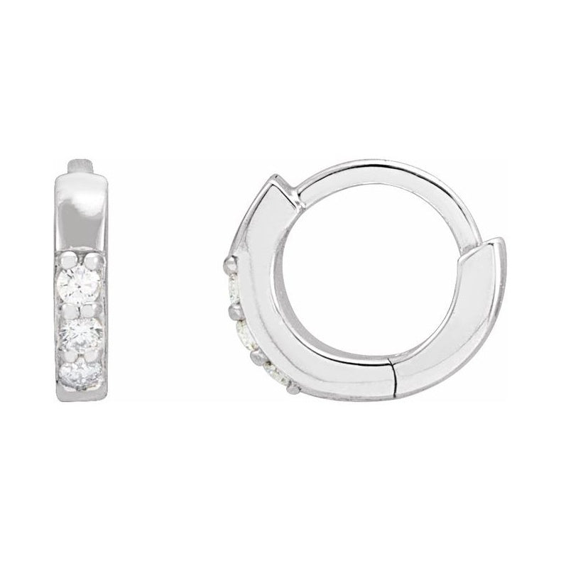 Accented Huggie Earrings