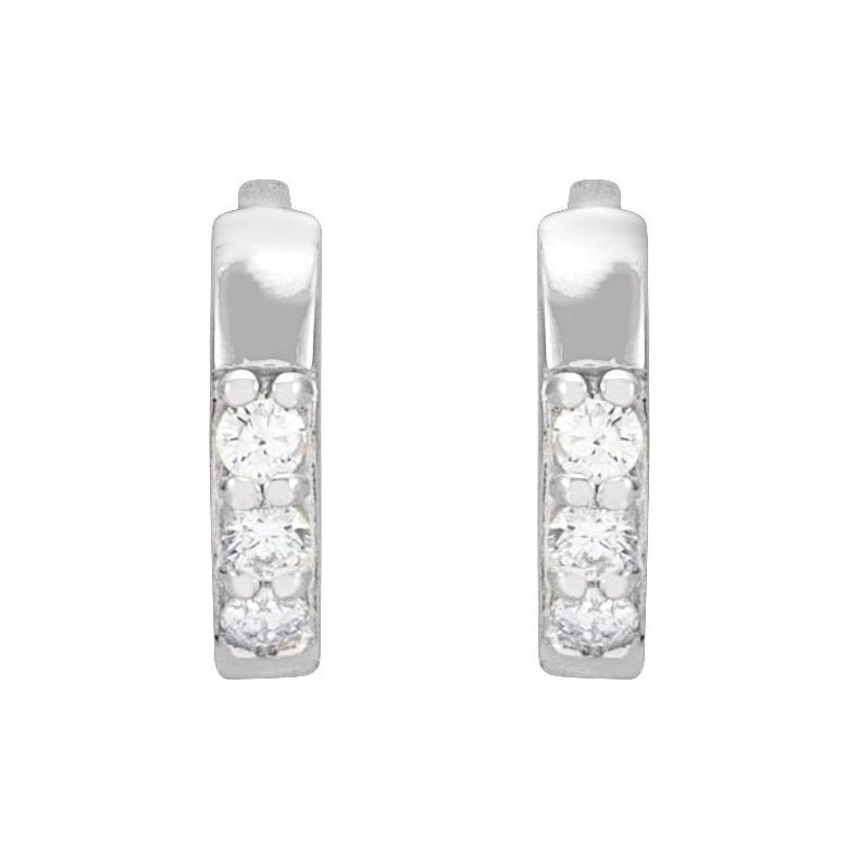 Accented Huggie Earrings
