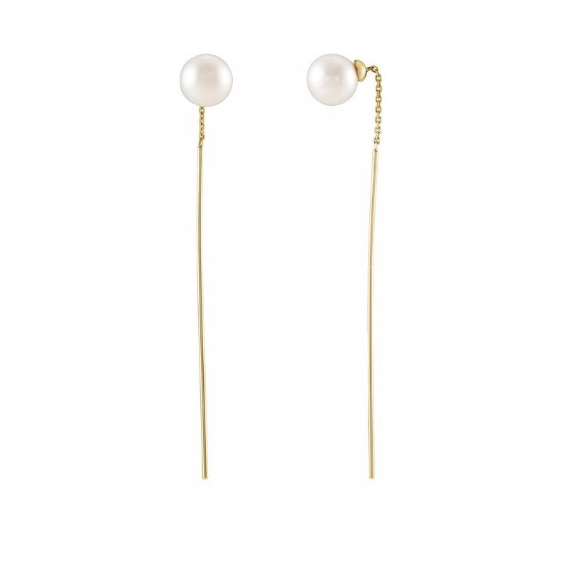 Pearl Threader Earrings