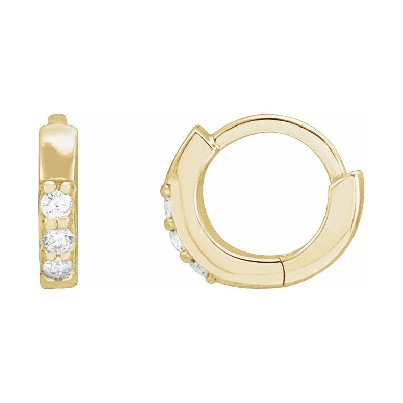 Accented Huggie Earrings