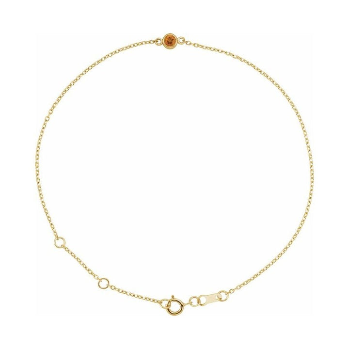 Bezel-Set Link Bracelet
