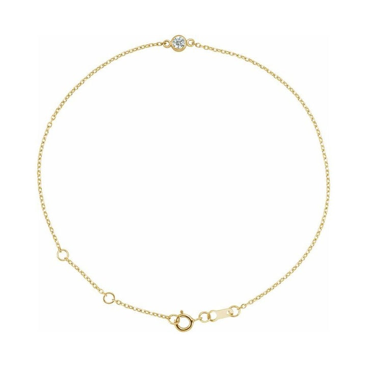 Bezel-Set Link Bracelet