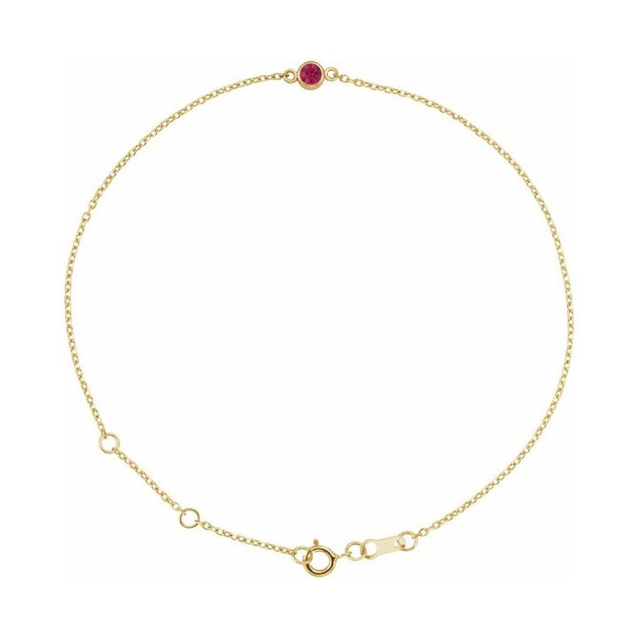 Bezel-Set Link Bracelet