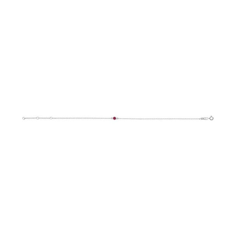 Bezel-Set Link Bracelet