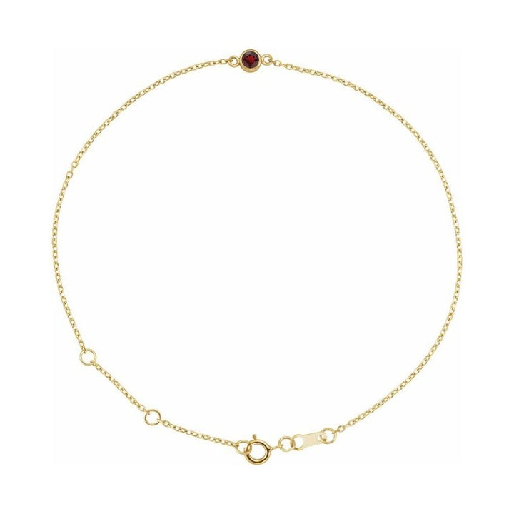 Bezel-Set Link Bracelet