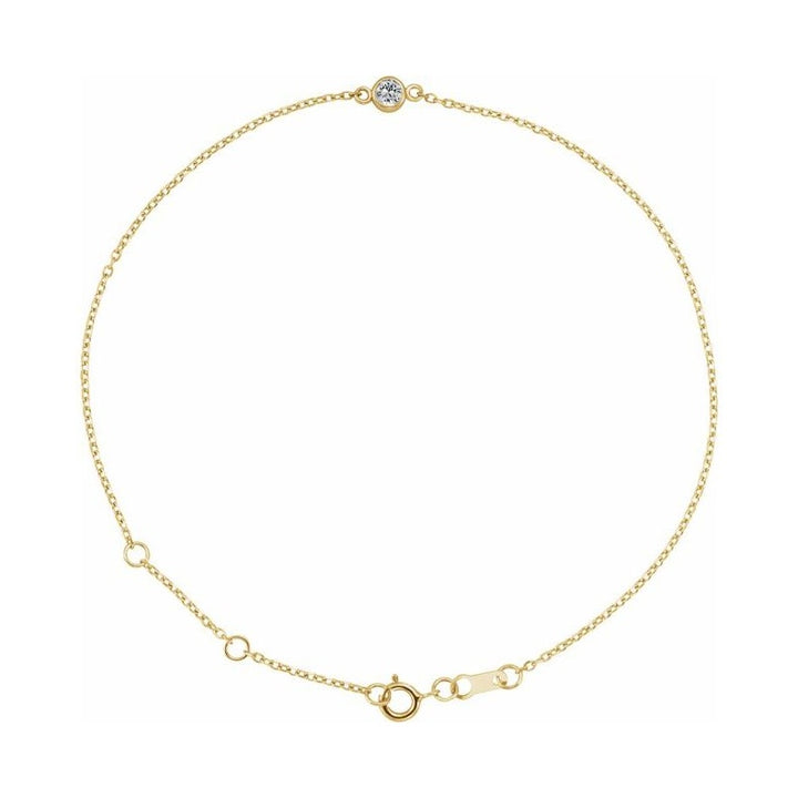 Bezel-Set Link Bracelet