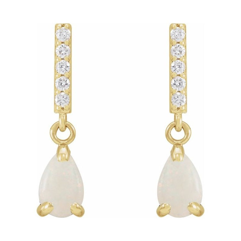 Accented Cabochon Earrings